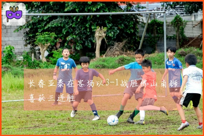 长春亚泰在客场以3-1战胜佛山南狮喜获三连胜